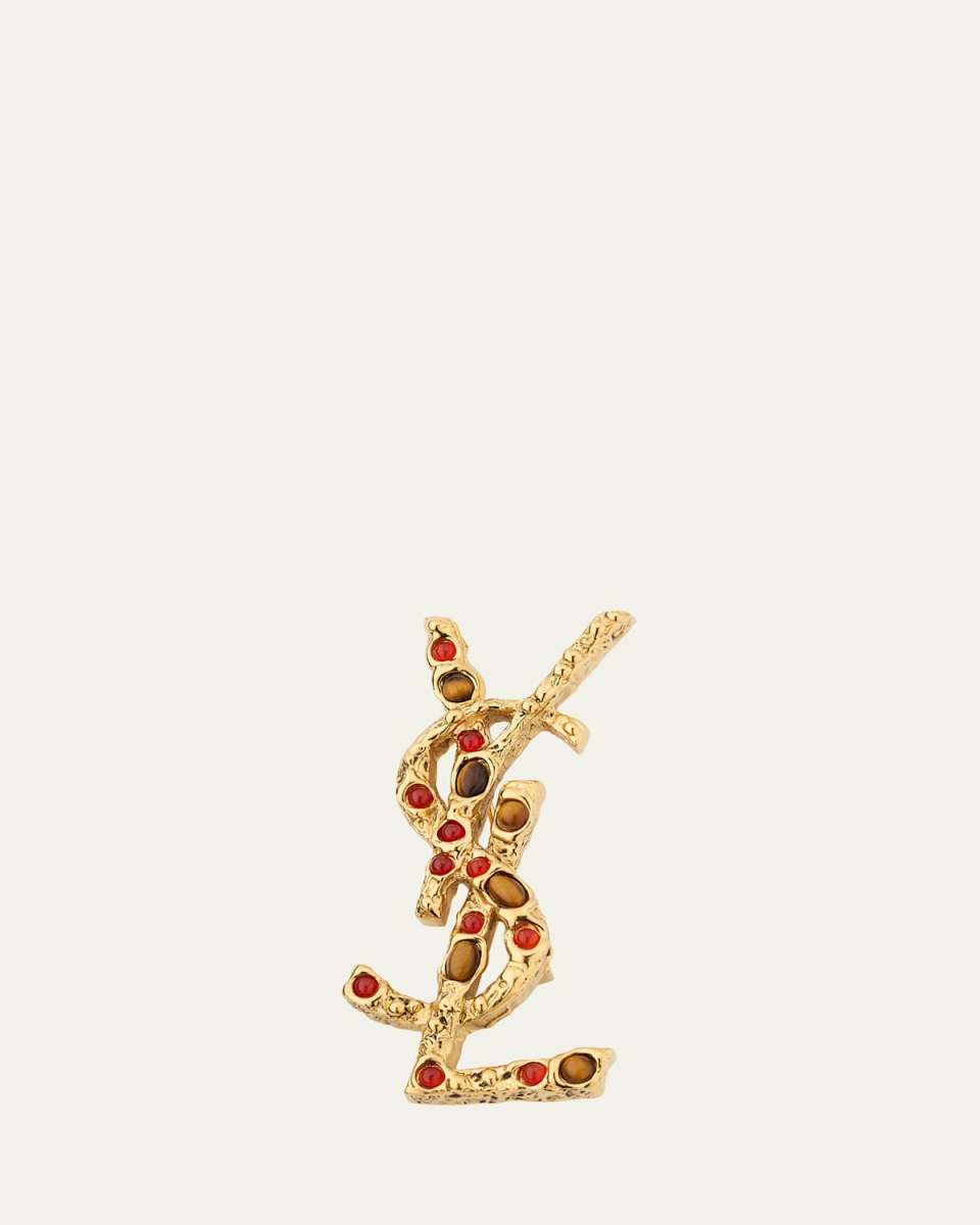 Bejeweled Logo Brooch
